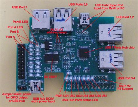 11 樹莓派 Raspberry Pi 7埠 Usb Hub I2c 23017 1 擴充板 莓亞科技 官網