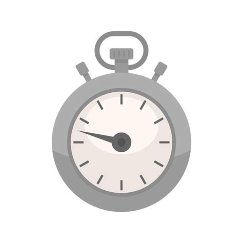 Premium Vector Countdown Timer Icon Flat Vector Stopwatch Clock