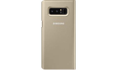 Samsung Clear View Standing Cover Galaxy Note Gold Etui I Obudowy