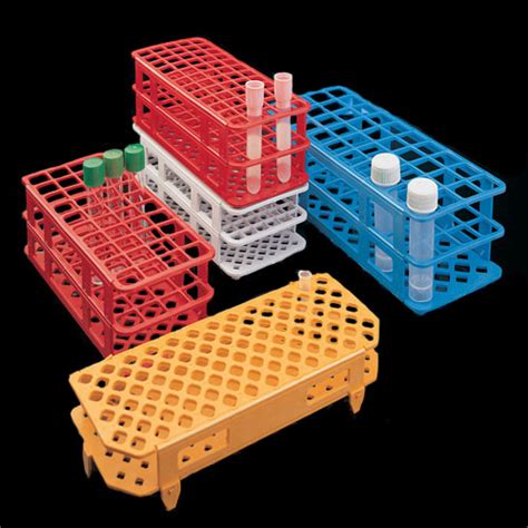 Deltalab White Test Tube Racks For 24 Test Tubes Medline Scientific