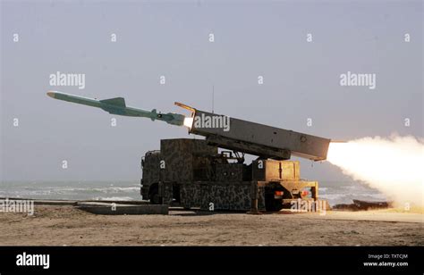 An Iranian Noor Missile Shoots As It Seen During A Large Maneuver At