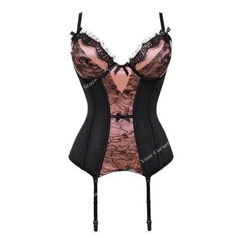 Corset sexy à lacets pour femmes lingerie bustier grande taille push up