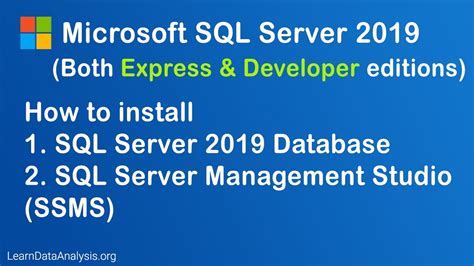 How To Download And Install Microsoft Sql Server 2019 Database And Sql