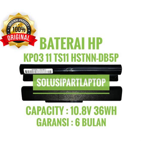 Jual Baterai Hp Touchsmart Kp Kp Hstnn Yb P Black Ori Hitam