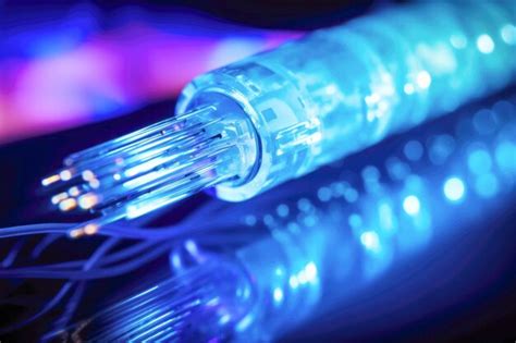 Premium Ai Image A Highspeed Fiber Optics Cable Symbolizing The Backbone Of Modern Internet