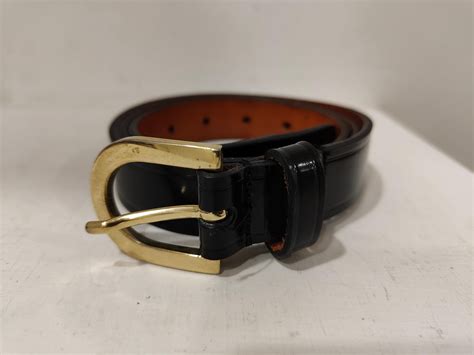 Dsquared Black Leather Gold Hardware Belt For Sale At Stdibs