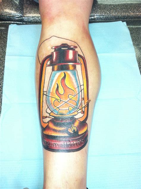 Neo Traditional Lantern Tattoo