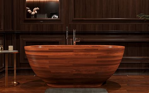 Aquatica Karolina 2 Freestanding Wooden Bathtub