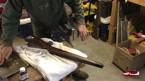 Part 2 Putting The Finish On A Hand Made Black Walnut Gunstock Youtube