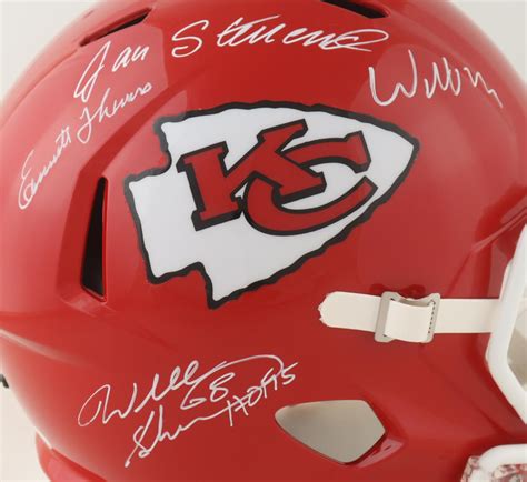 Jan Stenerud Willie Roaf Emmit Thomas And Will Shields Signed Chiefs