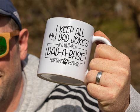 I Keep All My Dad Jokes White Coffee Mug Father S Day T Etsy