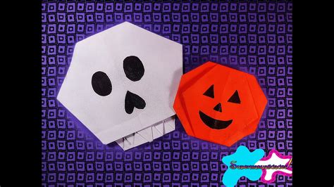 Calabaza Y Calavera De Papel ORIGAMI HALLOWEEN SUPERMANUALIDADES