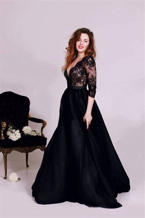 Pin On Vestidos Prom Dresses With Sleeves Prom Dresses Long With