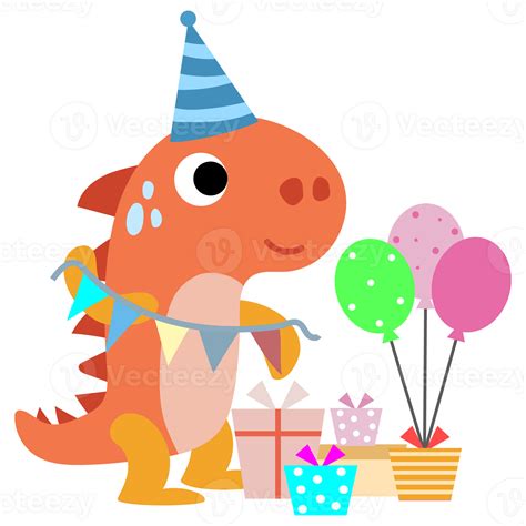 Dinosaur Party Clipart Happy Dino 27436066 Png