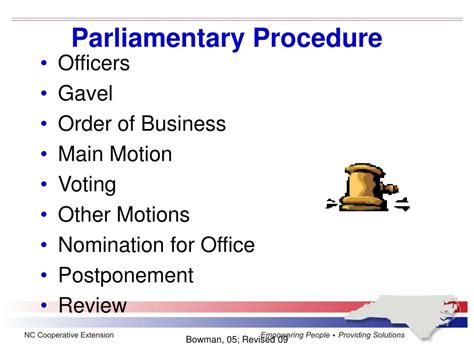 Ppt Parliamentary Procedure Training Powerpoint Presentation Free