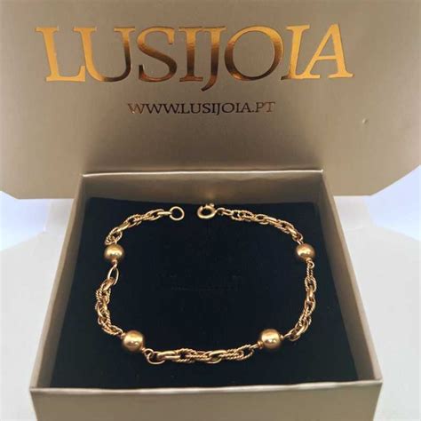 Pulseira Bolas Lisas Em Ouro K Amarelo Em M O Como Nova Venteira