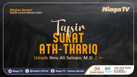 Live Tafsir Surat Ath Thaariq Kajian Lansia Bahasa Jawa