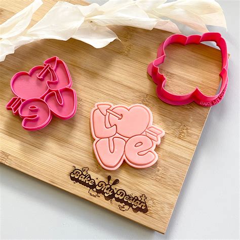 Love Cookie Cutter Embosser Set Bake My Design