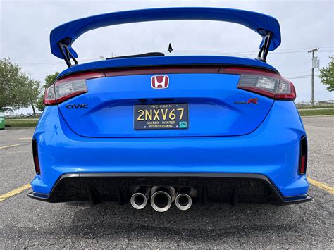 Fl Type R Spoiler Painted Boost Blue Page Civicxi Th Gen