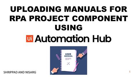 How To Create Rpa Manuals How To Use Uipath Automation Hub E10 Shrippad Nisarg Youtube