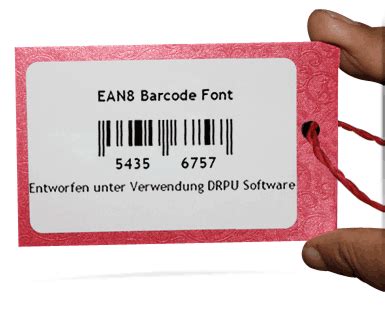 EAN8 Linear Barcode Font - Howtobarcode