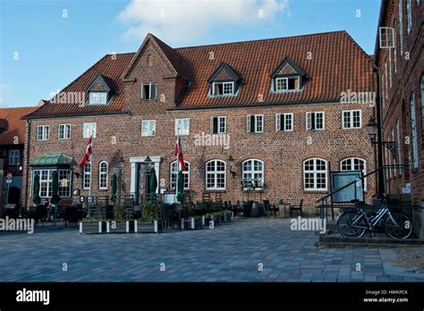 Ancient house of Ribe, medieval town, ancient capital of Denmark Stock ...