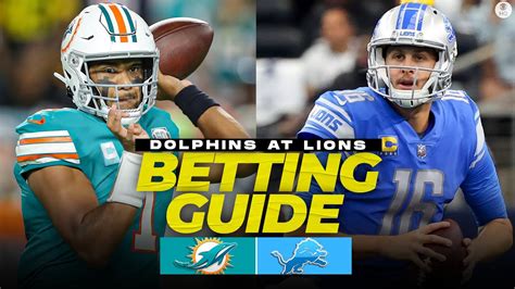 Dolphins At Lions Betting Preview Free Expert Picks Props Nfl Week