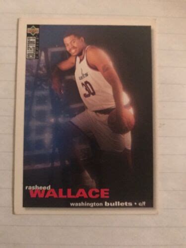 Rasheed Wallace Upper Deck Rookie Ebay