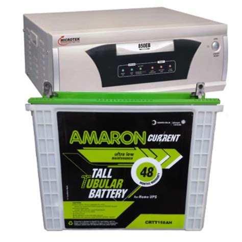 Buy Microtek Eb Va Square Wave Inverter And Amaron Aam Cr Crtt