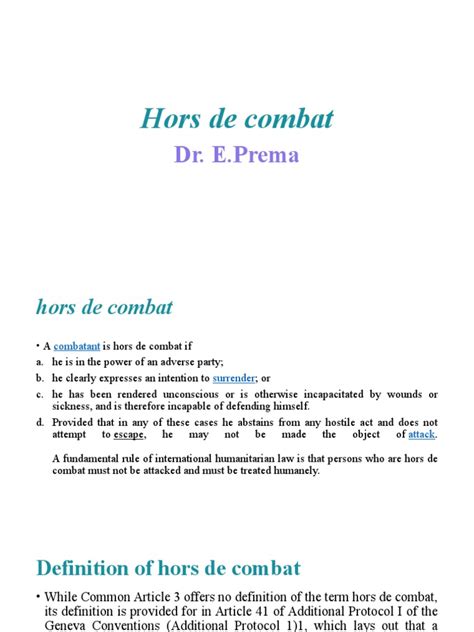 Hors de Combat - 2021 | PDF | International Humanitarian Law | Geneva ...