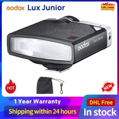 Godox Lux Junior Camera Flash 7 Levels 6000K200K GN12 Mini Speedlite