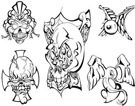 Skulls And Mo Tattoo Flash By Beejaydel On Deviantart Flash Tattoo