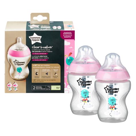 Tommee Tippee Baby Bottles Ballon Design Pink Color 2 Baby Bottles