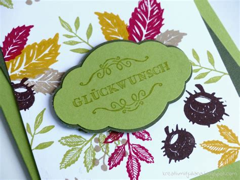 Herbstliche Karte Mit Produkten Von Stampin Up Geburtstagskarte