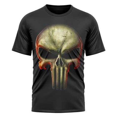 Remera The Punisher Negra Comprar En Gamerzone