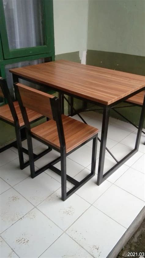 Wooden Bar Table Sets ️ ️ | Steel furniture design, Welded furniture ...