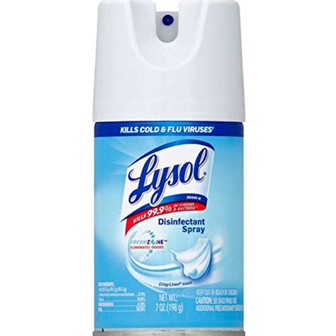 Lysol Disinfectant Spray Crisp Linen Ounce Pack Of On Galleon