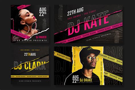 Free Dj Banners Templates – Free PSD Templates