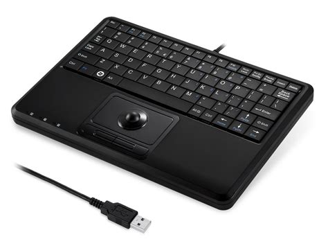 Perixx Periboard H Plus Wired Keyboard With Trackball Extra