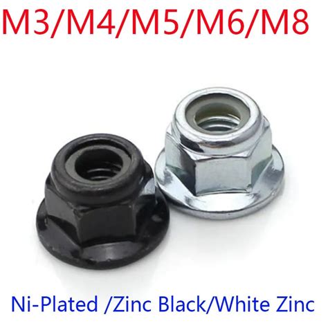 M M M M M Flanged Nyloc Nuts Flange Nylon Insert Locking Nut Stop