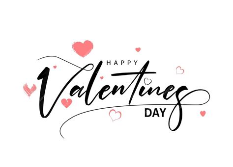 Premium Vector Happy Valentines Day Typography Poster With