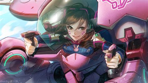 X Dva Overwatch Artwork K K P Resolution Hd K Wallpapers