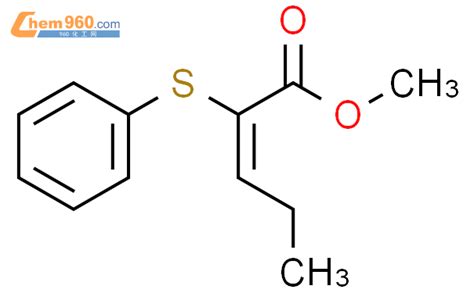 66716 92 5 2 Pentenoic acid 2 phenylthio methyl ester E 化学式结构式