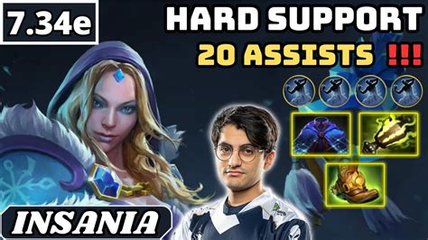 E Insania Crystal Maiden Hard Support Gameplay Dota Full