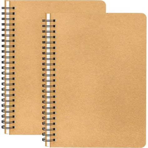 Carnet Spirale Ligné A4 Lot De 2 Cahiers Ligné A4 100G Papier 120 Pages