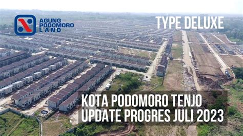 Kota Podomoro Tenjo Update Progres Juli Drone View Youtube