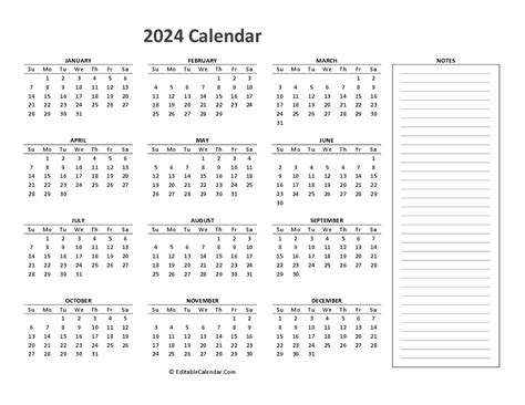 Calendar 2024 Printable Free Tamma Fredrika