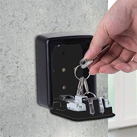 ZHEGE Lock Box Key Storage Lock Box With 4 Digit Combination For House