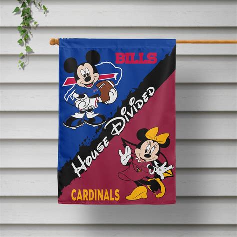 Custom Nfl Mickey And Minnie Teams House Divided Football Nfl Team