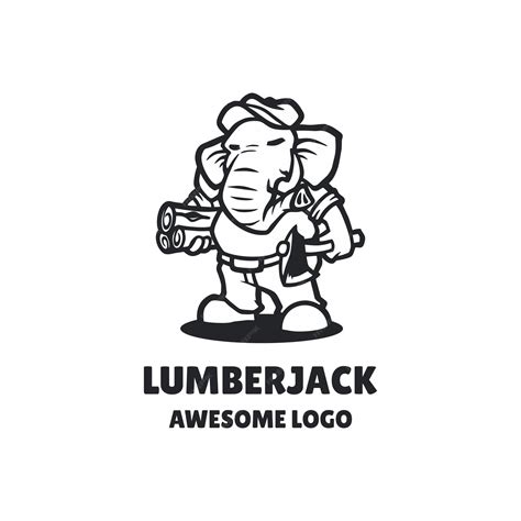 Premium Vector | Lumberjack logo